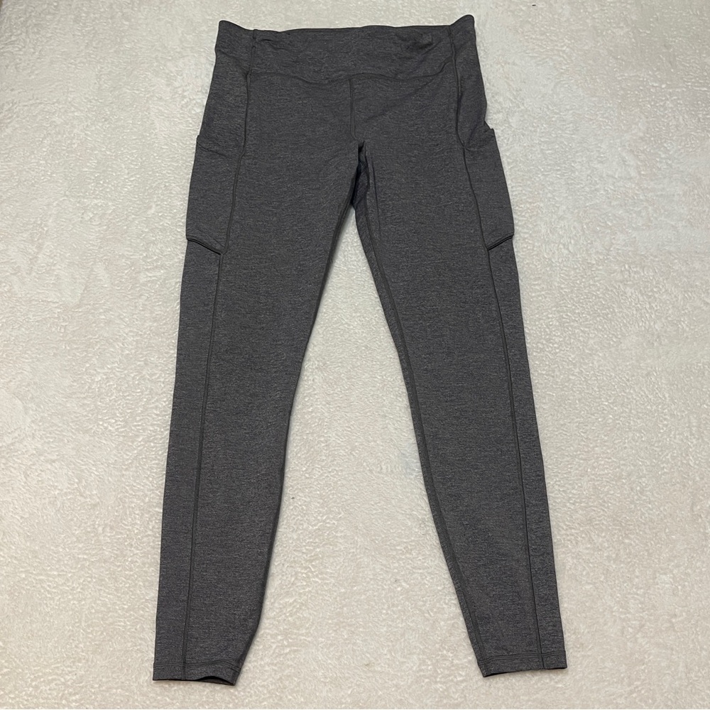 Lululemon‎ Fast and Free High Rise Thermal Tight 25" Legging Heathered Gray 8